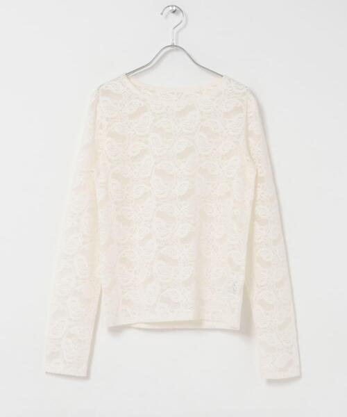 ITEMS URBANRESEARCH(アイテムズ アーバンリサーチ)の「起毛レースプルオーバー(Tシャツ/カットソー・レディース・ブラック/オフホワイト・FREE)」の11枚目の写真
