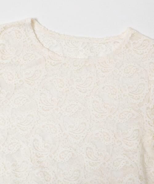 ITEMS URBANRESEARCH(アイテムズ アーバンリサーチ)の「起毛レースプルオーバー(Tシャツ/カットソー・レディース・ブラック/オフホワイト・FREE)」の12枚目の写真