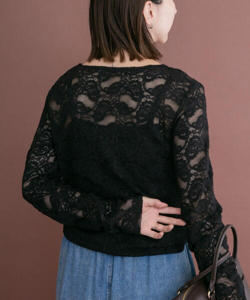 ITEMS URBANRESEARCH(アイテムズ アーバンリサーチ)の「起毛レースプルオーバー(Tシャツ/カットソー・レディース・ブラック/オフホワイト・FREE)」の14枚目の写真