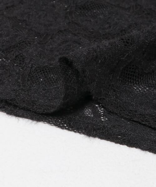 ITEMS URBANRESEARCH(アイテムズ アーバンリサーチ)の「起毛レースプルオーバー(Tシャツ/カットソー・レディース・ブラック/オフホワイト・FREE)」の4枚目の写真