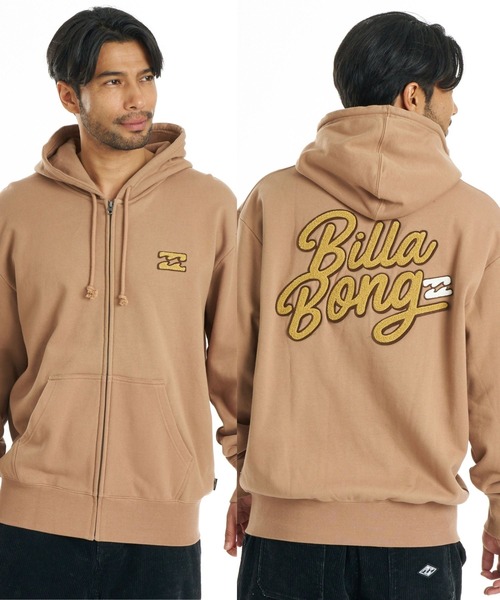 BILLABONG(ビラボン)の「BILLABONG メンズ BB NEON パーカー 【2026年秋冬モデル】/ビラボンバックプリントジップアップフーディー(パーカー・メンズ・クリーム/ブラック系その他/ブラウン系その他・MEDIUM/LARGE/X-LARGE)」の3枚目の写真