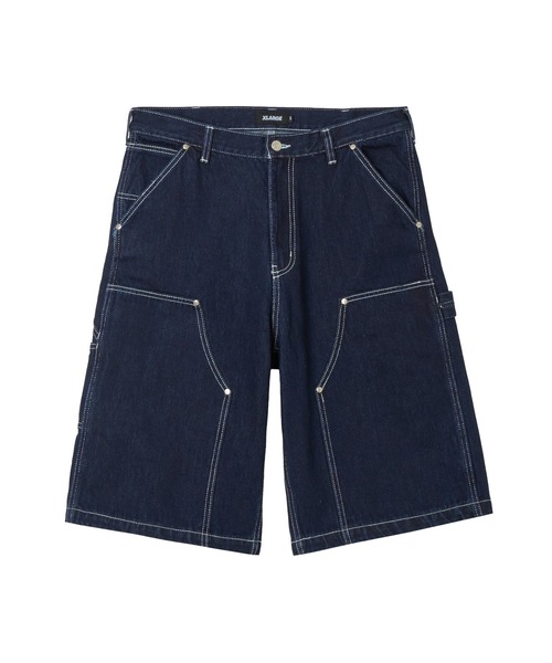XLARGE(エクストララージ)の「DOUBLE KNEE DENIM SHORT PANTS(デニムパンツ・メンズ・インディゴブルー/ブラック・36inch/32inch/34inch/30inch)」の2枚目の写真