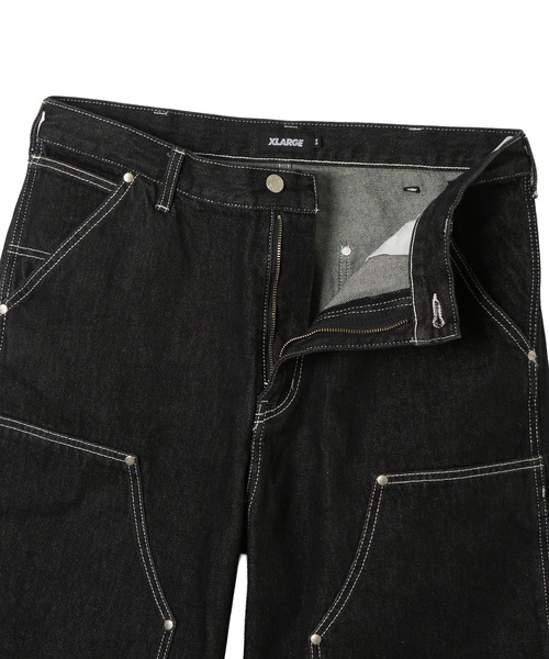 XLARGE(エクストララージ)の「DOUBLE KNEE DENIM SHORT PANTS(デニムパンツ・メンズ・インディゴブルー/ブラック・36inch/32inch/34inch/30inch)」の5枚目の写真