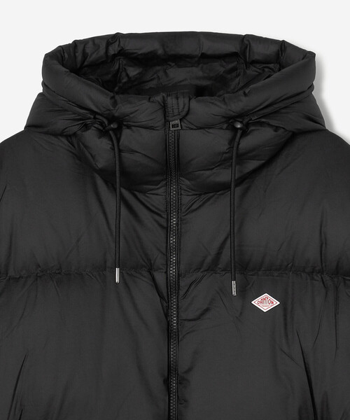 DANTON（ダントン）の「DANTON | ナイロンリップストップ ダウンフードジャケット MEN（ダウンジャケット/コート・メンズ・ブラック/ブラウン・M/L）」の14枚目の写真