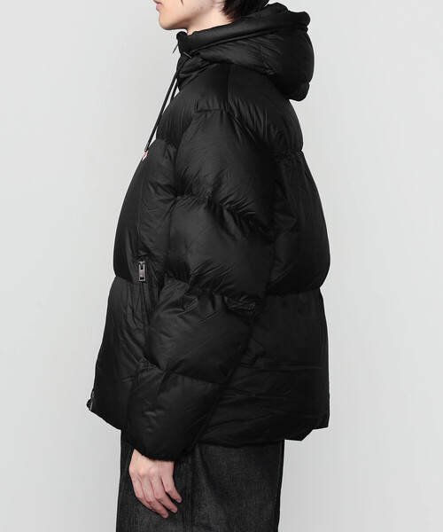DANTON（ダントン）の「DANTON | ナイロンリップストップ ダウンフードジャケット MEN（ダウンジャケット/コート・メンズ・ブラック/ブラウン・M/L）」の9枚目の写真
