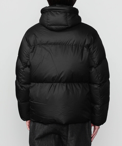 DANTON（ダントン）の「DANTON | ナイロンリップストップ ダウンフードジャケット MEN（ダウンジャケット/コート・メンズ・ブラック/ブラウン・M/L）」の10枚目の写真