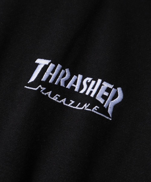 THRASHER(スラッシャー)の「【THRASHER/スラッシャー】ワンポイント刺繍 裏起毛 ジップアップパーカー(パーカー・メンズ・チャコールグレー/ブラック/ダークグリーン/グレー/レッド/カーキ/ブルー・L/XL/M)」の16枚目の写真