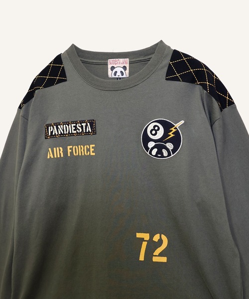 PANDIESTA(パンディエスタ)の「8ボールパンダミリタリーロンT(M2)(Tシャツ/カットソー・メンズ・ホワイト/ブラック/カーキ・XXL/L/XL/M)」の8枚目の写真