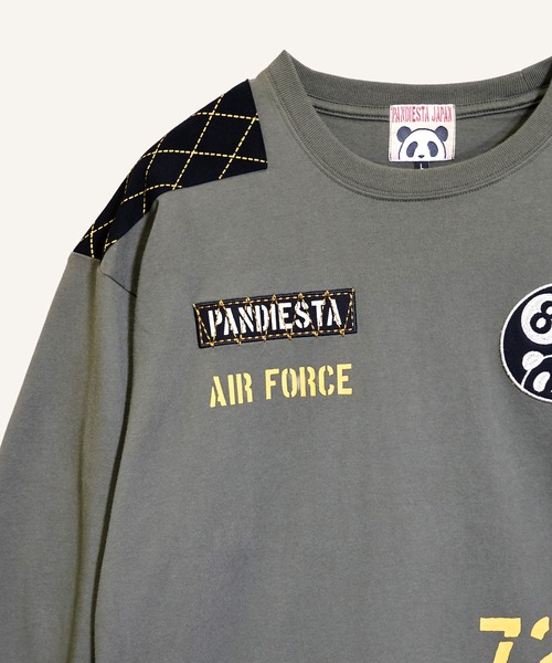 PANDIESTA(パンディエスタ)の「8ボールパンダミリタリーロンT(M2)(Tシャツ/カットソー・メンズ・ホワイト/ブラック/カーキ・XXL/L/XL/M)」の9枚目の写真