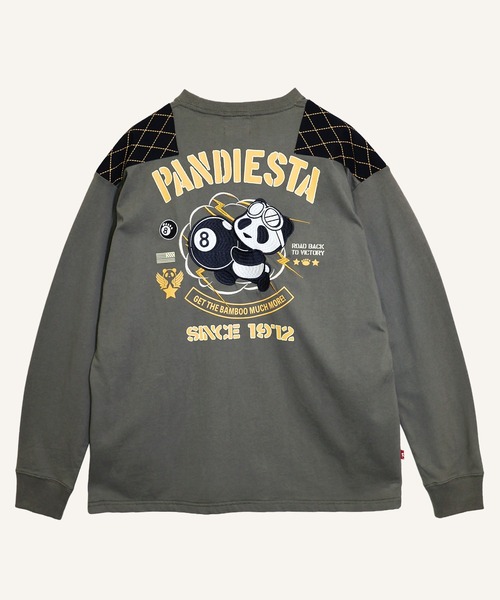 PANDIESTA(パンディエスタ)の「8ボールパンダミリタリーロンT(M2)(Tシャツ/カットソー・メンズ・ホワイト/ブラック/カーキ・XXL/L/XL/M)」の11枚目の写真
