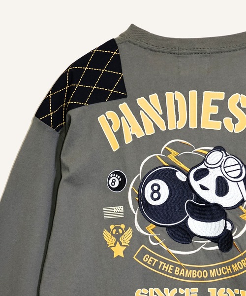 PANDIESTA(パンディエスタ)の「8ボールパンダミリタリーロンT(M2)(Tシャツ/カットソー・メンズ・ホワイト/ブラック/カーキ・XXL/L/XL/M)」の12枚目の写真