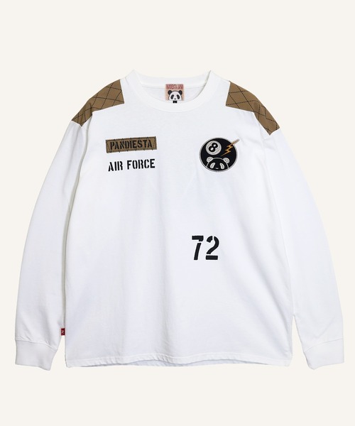 PANDIESTA(パンディエスタ)の「8ボールパンダミリタリーロンT(M2)(Tシャツ/カットソー・メンズ・ホワイト/ブラック/カーキ・XXL/L/XL/M)」の14枚目の写真