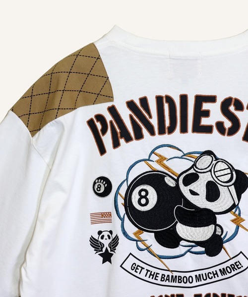 PANDIESTA(パンディエスタ)の「8ボールパンダミリタリーロンT(M2)(Tシャツ/カットソー・メンズ・ホワイト/ブラック/カーキ・XXL/L/XL/M)」の18枚目の写真