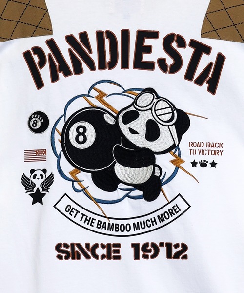 PANDIESTA(パンディエスタ)の「8ボールパンダミリタリーロンT(M2)(Tシャツ/カットソー・メンズ・ホワイト/ブラック/カーキ・XXL/L/XL/M)」の19枚目の写真