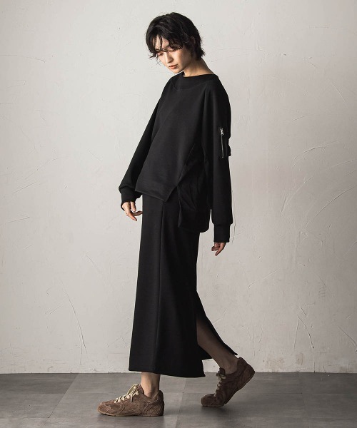 MAYSON GREY(メイソングレイ)の「ダンボールワークポケット付きスカートセットアップ(ワンピース・レディース・ブラック・M)」の16枚目の写真