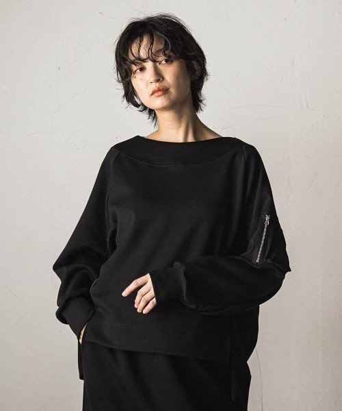 MAYSON GREY(メイソングレイ)の「ダンボールワークポケット付きスカートセットアップ(ワンピース・レディース・ブラック・M)」の9枚目の写真