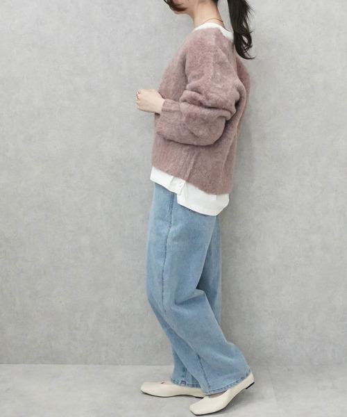 SELECT LEVERY(セレクトリベリー)の「こなれソフトカーブデニムパンツ(デニムパンツ・レディース・ブラック/グレー/ブルー/ワンウォッシュ・SMALL/MEDIUM/LARGE/X-LARGE)」の8枚目の写真