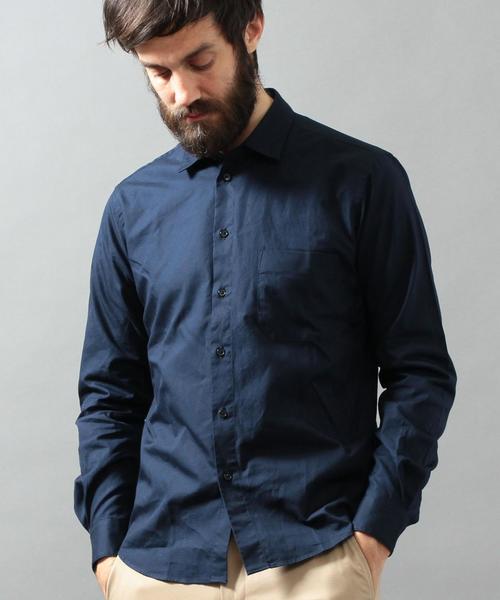 BEAUTY&YOUTH UNITED ARROWS（ビューティーアンドユースユナイテッドアローズ）の「BY ピンオックス レギュラーカラーシャツ◆（シャツ/ブラウス・メンズ・ホワイト/ライトブルー/ネイビー・X-SMALL/MEDIUM/LARGE/X-LARGE/SMALL）」の3枚目の写真