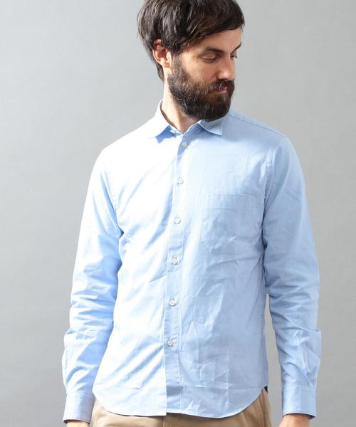 BEAUTY&YOUTH UNITED ARROWS（ビューティーアンドユースユナイテッドアローズ）の「BY ピンオックス レギュラーカラーシャツ◆（シャツ/ブラウス・メンズ・ホワイト/ライトブルー/ネイビー・X-SMALL/MEDIUM/LARGE/X-LARGE/SMALL）」の2枚目の写真