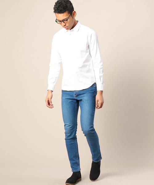 BEAUTY&YOUTH UNITED ARROWS（ビューティーアンドユースユナイテッドアローズ）の「BY ピンオックス レギュラーカラーシャツ◆（シャツ/ブラウス・メンズ・ホワイト/ライトブルー/ネイビー・X-SMALL/MEDIUM/LARGE/X-LARGE/SMALL）」の9枚目の写真