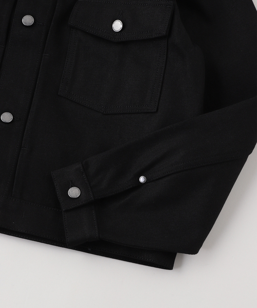 NO MAINTENANCE(ノーメンテナンス)の「NO MAINTENANCE / ノーメンテナンス 202XX TRUCKER JACKET(デニムジャケット・メンズ・ブラック・SMALL/MEDIUM)」の3枚目の写真