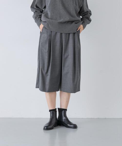 かぐれ(カグレ)の「ウールハーフパンツ(その他パンツ・レディース・グレー/ネイビー・FREE)」の1枚目の写真