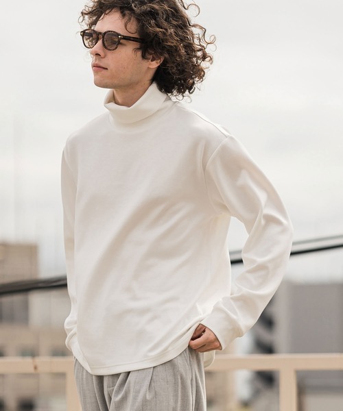 CAMBIO(カンビオ)の「mlt5899-ポンチタートルネックロンT(BP-BFA0158)(Tシャツ/カットソー・メンズ・グレー/ホワイト/ネイビー/ブラック・L/M/S)」の22枚目の写真