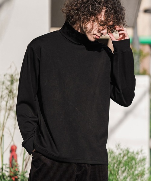 CAMBIO(カンビオ)の「mlt5899-ポンチタートルネックロンT(BP-BFA0158)(Tシャツ/カットソー・メンズ・グレー/ホワイト/ネイビー/ブラック・L/M/S)」の12枚目の写真