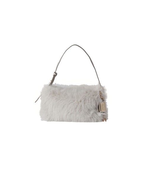 Her lip to（ハーリップトゥー）の「Faux Fur Top-Handle Bag（ハンドバッグ・レディース・ホワイト系/ブラウン系・FREE）」の7枚目の写真