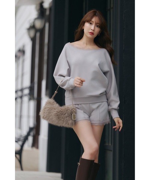 Her lip to（ハーリップトゥー）の「Faux Fur Top-Handle Bag（ハンドバッグ・レディース・ホワイト系/ブラウン系・FREE）」の20枚目の写真