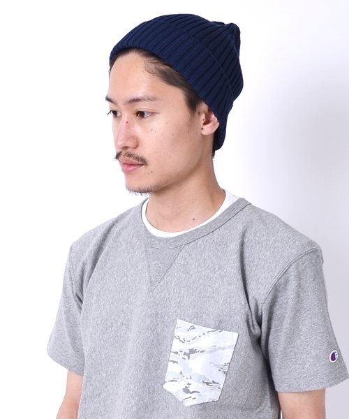 SHIPS（シップス）の「SC: SHIPS（シップス）"COOL MAX" リブ ニットキャップ（ニットキャップ/ビーニー・メンズ・ネイビー/ホワイト/オリーブ/ブルー/ダークブルー・ONE SIZE）」の8枚目の写真