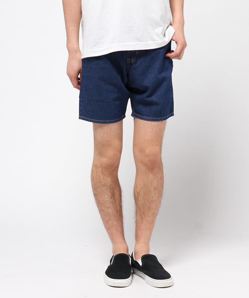 WEGO（ウィゴー）の「WEGO/スタンダードデニムショーツ（デニムパンツ・メンズ・ブラック/インディゴブルー/ライトインディゴブルー/ダークインディゴブルー/ホワイト・SMALL/LARGE/MEDIUM）」の17枚目の写真