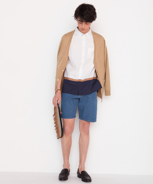 WEGO（ウィゴー）の「WEGO/スタンダードデニムショーツ（デニムパンツ・メンズ・ブラック/インディゴブルー/ライトインディゴブルー/ダークインディゴブルー/ホワイト・SMALL/LARGE/MEDIUM）」の21枚目の写真