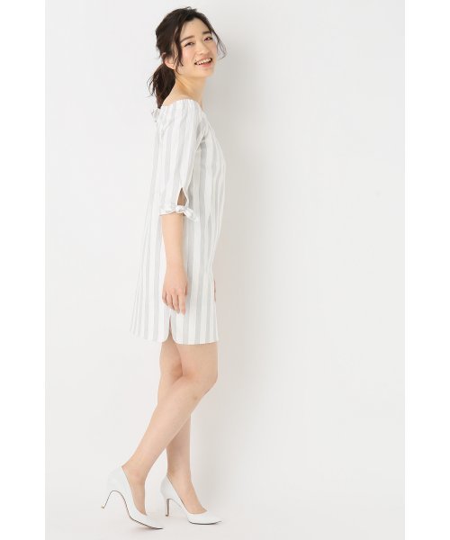 LIMITLESS LUXURY（リミットレスラグジュアリー）の「ストライプワンピース◆（ワンピース・レディース・グレー/ネイビー/サックスブルー・36/38）」の13枚目の写真