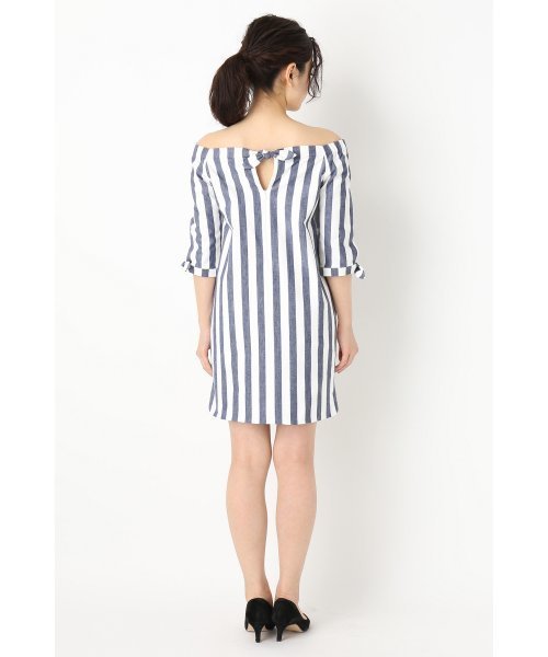 LIMITLESS LUXURY（リミットレスラグジュアリー）の「ストライプワンピース◆（ワンピース・レディース・グレー/ネイビー/サックスブルー・36/38）」の18枚目の写真