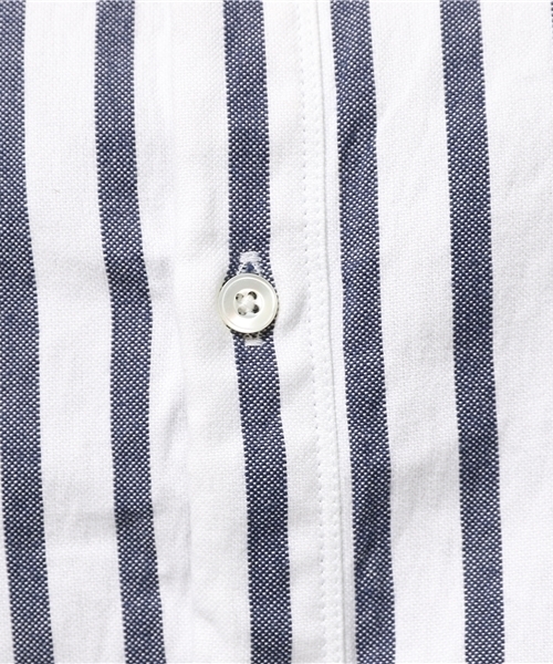 KICS DOCUMENT.（キクス ドキュメント）の「ヘビーOX インディゴ ストライプ ロングシャツ（シャツ/ブラウス・レディース・Navy・2）」の8枚目の写真