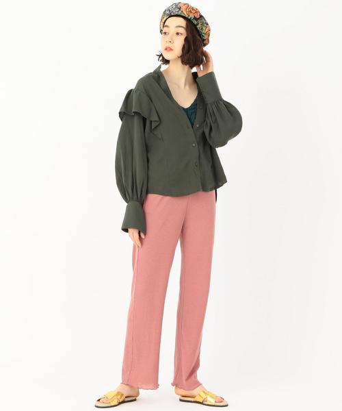 Another Edition（アナザーエディション）の「テレコイージーパンツ（その他パンツ・レディース・ベージュ/ピンク/ブラウン・フリー）」の14枚目の写真