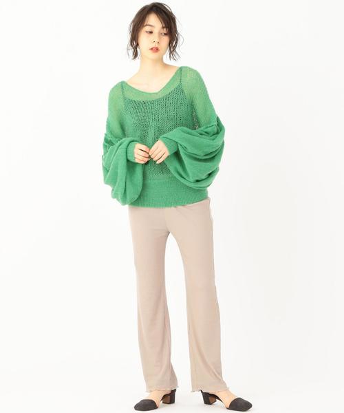 Another Edition（アナザーエディション）の「テレコイージーパンツ（その他パンツ・レディース・ベージュ/ピンク/ブラウン・フリー）」の8枚目の写真