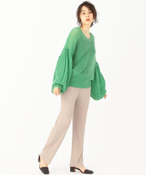 Another Edition（アナザーエディション）の「テレコイージーパンツ（その他パンツ・レディース・ベージュ/ピンク/ブラウン・フリー）」の9枚目の写真