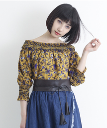 MERLOT | オフショルボタニカルブラウス1106(シャツ/ブラウス)