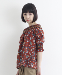 MERLOT | オフショルボタニカルブラウス1106(シャツ/ブラウス)