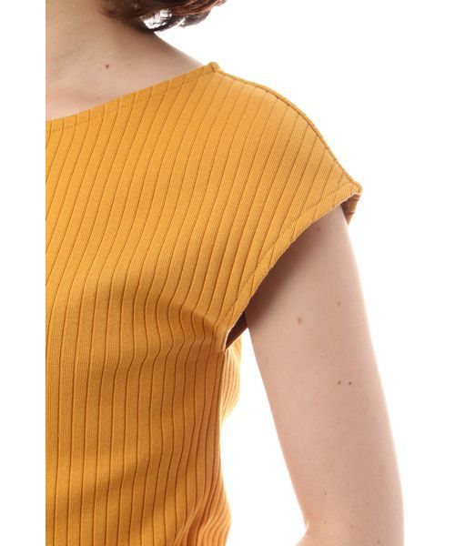 NATURAL BEAUTY BASIC(ナチュラルビューティーベーシック)の「コットンフライスプルオーバー(Tシャツ/カットソー・レディース・ホワイト系その他/ブラック/イエロー系その他・MEDIUM)」の20枚目の写真