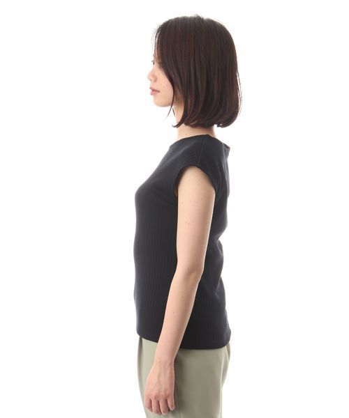NATURAL BEAUTY BASIC(ナチュラルビューティーベーシック)の「コットンフライスプルオーバー(Tシャツ/カットソー・レディース・ホワイト系その他/ブラック/イエロー系その他・MEDIUM)」の13枚目の写真