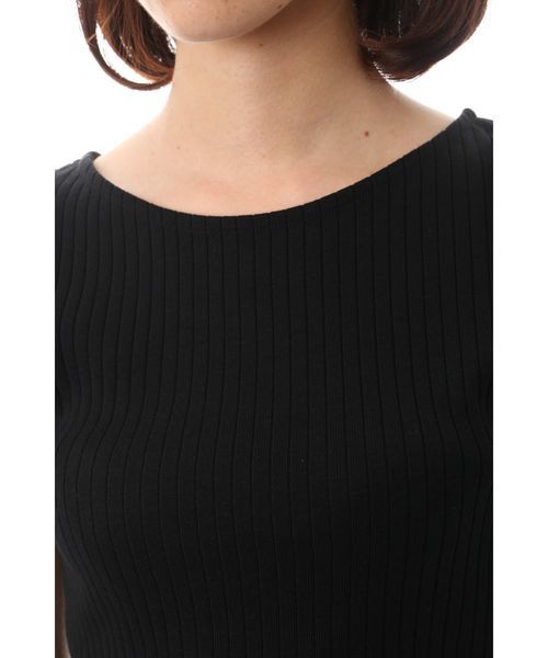 NATURAL BEAUTY BASIC(ナチュラルビューティーベーシック)の「コットンフライスプルオーバー(Tシャツ/カットソー・レディース・ホワイト系その他/ブラック/イエロー系その他・MEDIUM)」の15枚目の写真