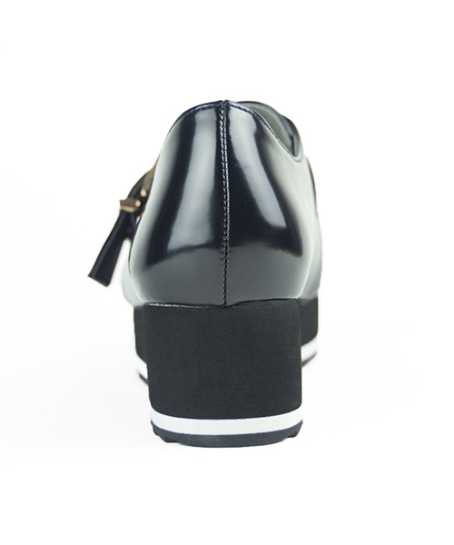 ORiental TRaffic（オリエンタルトラフィック）の「SPECIAL PRICE★厚底ベルトシューズ★7325（パンプス・レディース・ガンメタ/ブラック・SS/L/S/M/LL/3L）」の6枚目の写真