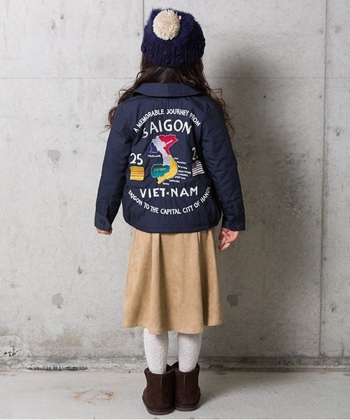 BREEZE（ブリーズ）の「ベトジャン（その他アウター・キッズ・ネイビー/カモフラージュ・110/160/130/140/100/120/150/95/90/80）」の7枚目の写真