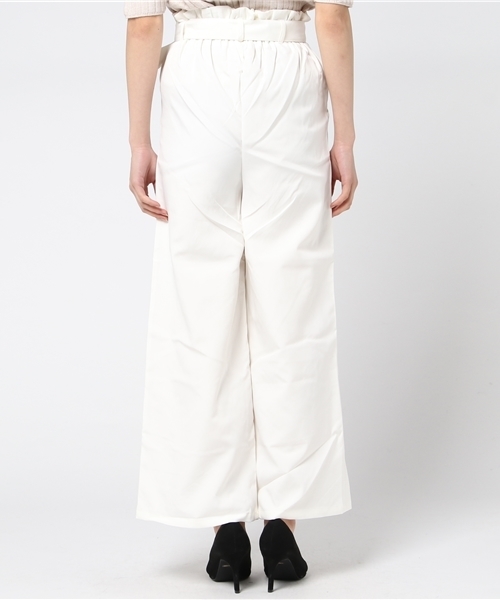 KOBE LETTUCE（コウベレタス）の「こなれ感のある旬デザイン！ウエストラッピンク☆ベルト付ワイドパンツ/レディースボトムス/神戸レタス[M1745]（その他パンツ・レディース・オフホワイト/ピンク/グレー系その他/ブラック/ピンク系その他/ネイビー・FREE）」の7枚目の写真