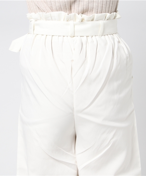 KOBE LETTUCE（コウベレタス）の「こなれ感のある旬デザイン！ウエストラッピンク☆ベルト付ワイドパンツ/レディースボトムス/神戸レタス[M1745]（その他パンツ・レディース・オフホワイト/ピンク/グレー系その他/ブラック/ピンク系その他/ネイビー・FREE）」の13枚目の写真