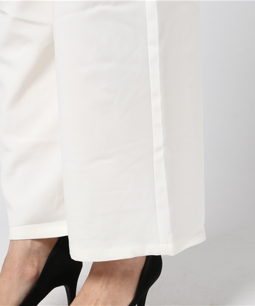 KOBE LETTUCE（コウベレタス）の「こなれ感のある旬デザイン！ウエストラッピンク☆ベルト付ワイドパンツ/レディースボトムス/神戸レタス[M1745]（その他パンツ・レディース・オフホワイト/ピンク/グレー系その他/ブラック/ピンク系その他/ネイビー・FREE）」の10枚目の写真