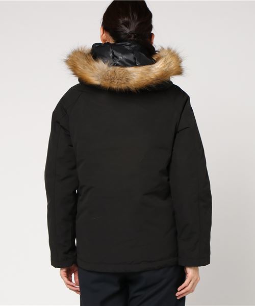 schott（ショット）の「Schott(ショット) SNORKEL DOWN PARKA シュノーケル ダウンパーカー（ダウンジャケット/コート・レディース・ブラック/レッド/オリーブ/オレンジ/ロイヤルブルー・FREE）」の8枚目の写真